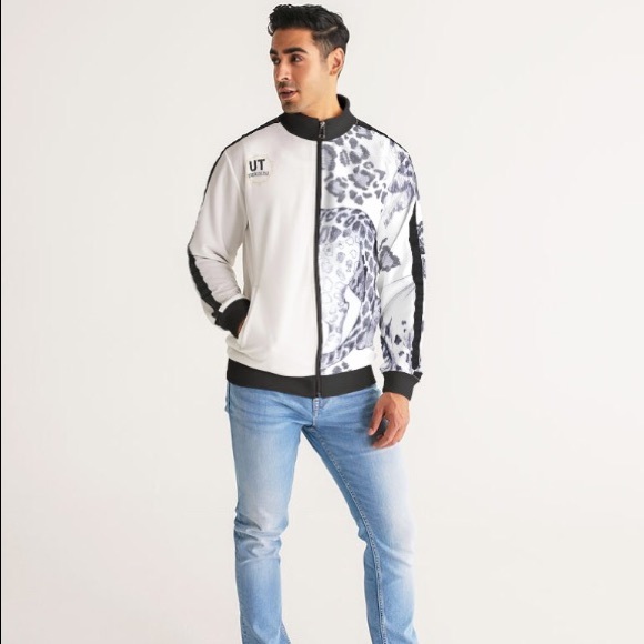 Urban Touch Black & White Leopard Men's Jacket - Picture 3 of 3